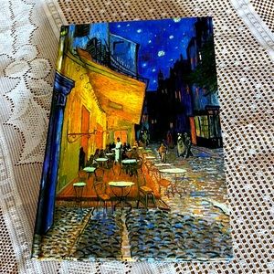 Van Gogh blank sketch book with bonus post card.